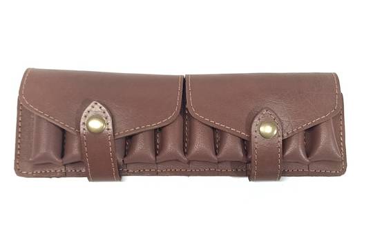 Leather Walk Up Shell Holder 12ga holds 10 rounds